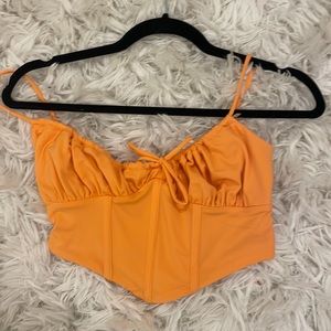 Garage bustier top